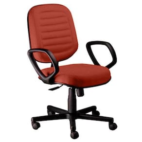 Cadeira Diretor Gomada Com Braços Linha Blenda Vermelho
