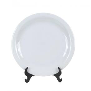 Prato Raso De Mesa Jantar Branco Cerâmica - Porcelart
