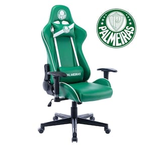 Cadeira Gamer Palmeiras SEP 3318 Espresso Móveis Verde/Branca