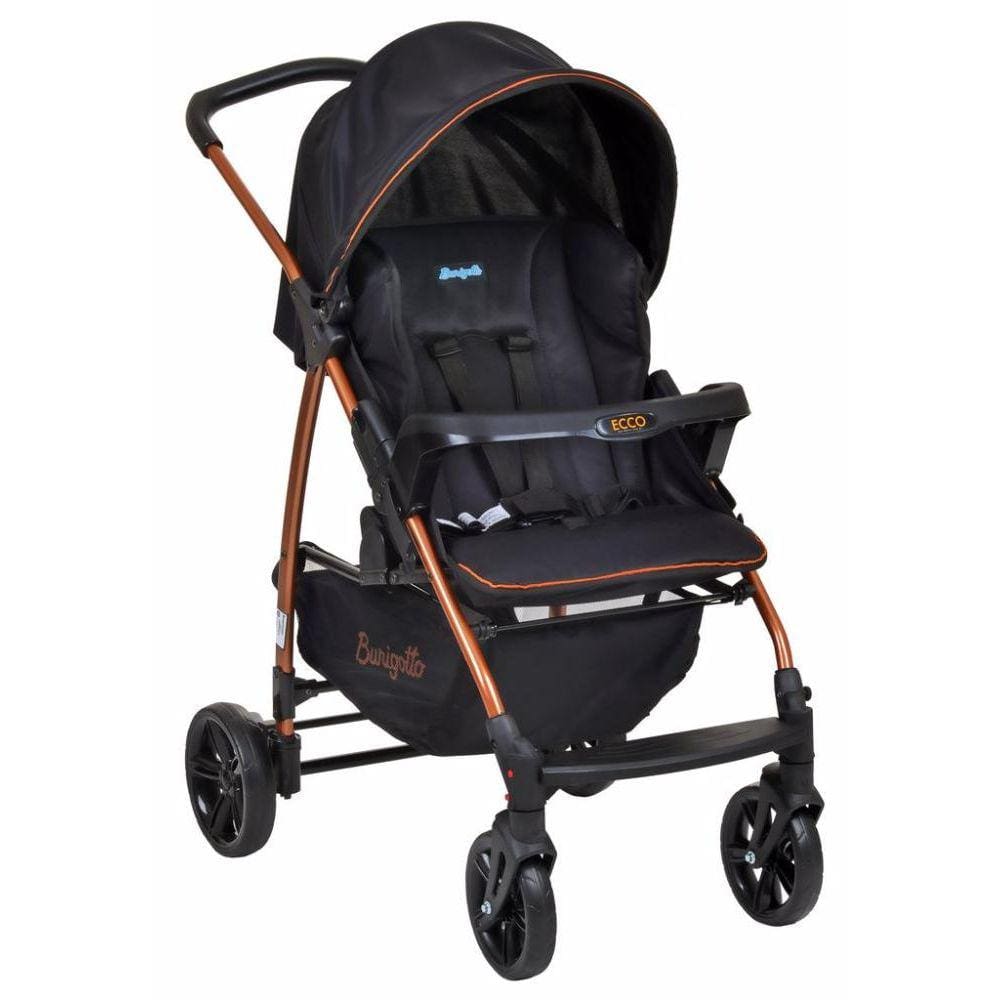 Carrinho de Bebê Ecco Burigotto Preto Cobre