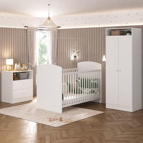 Quarto Infantil Completo Doçura Multimóveis Branco