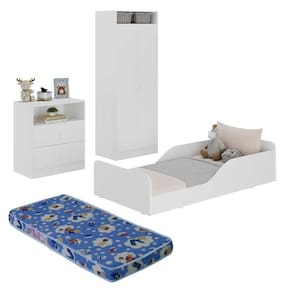 Quarto Infantil Completo Com Colchão Incluso Liz Multimóveis Branco
