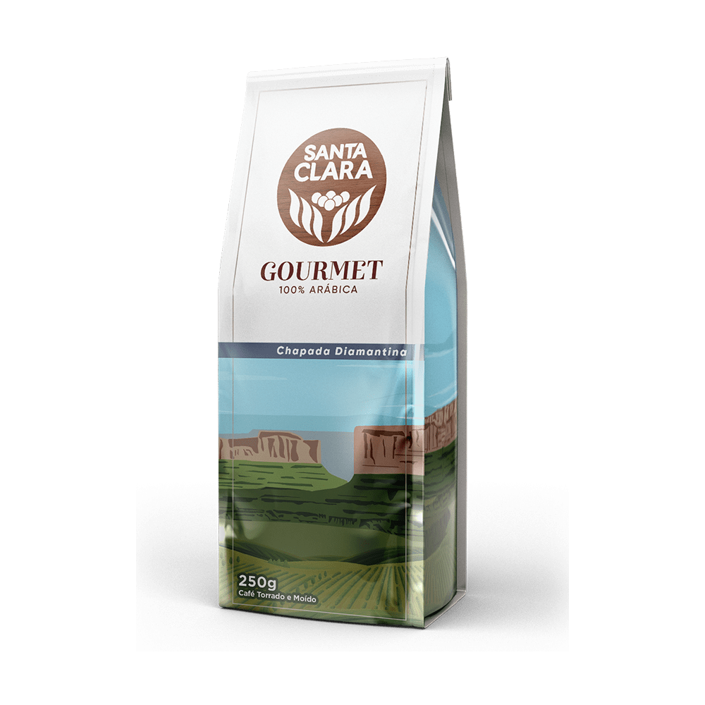 Café Torrado e Moído Chapada Diamantina Gourmet Santa Clara Pacote 250g