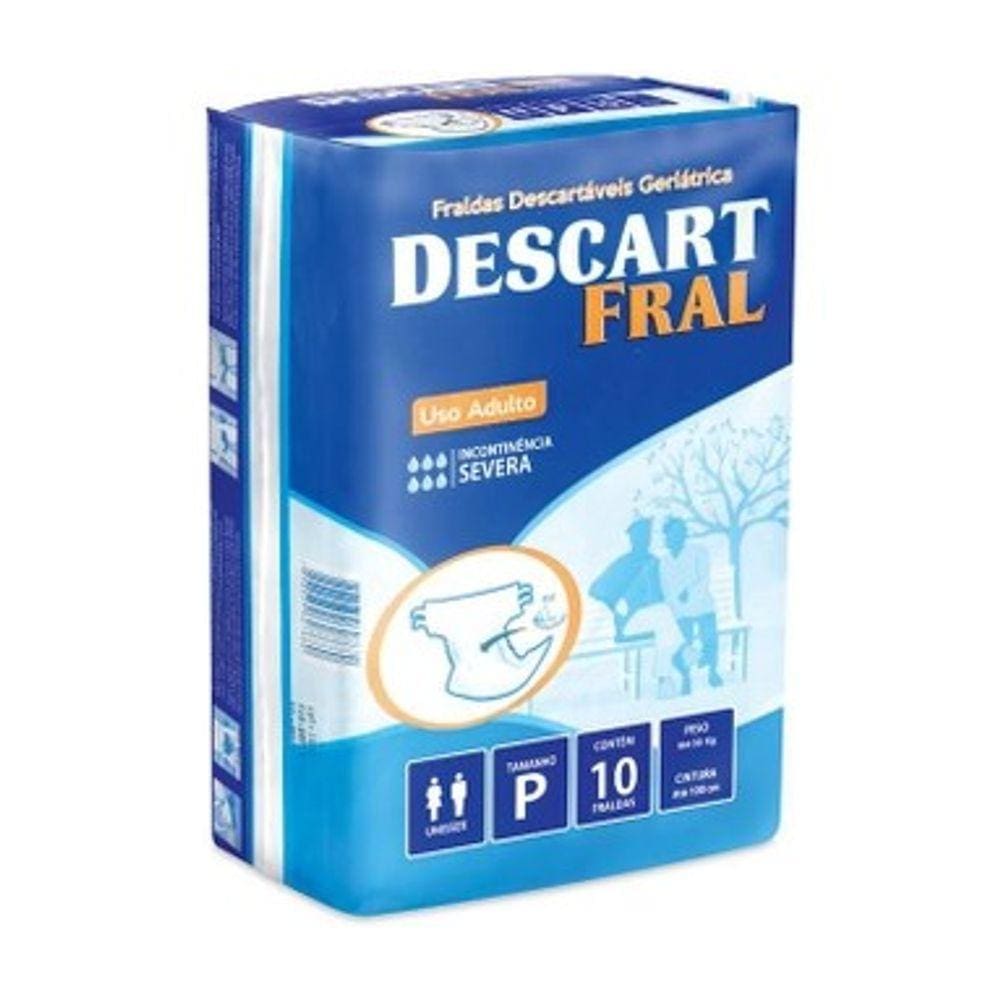 Fralda Geriatrica Descartavel Descart Fral P C/10 Un