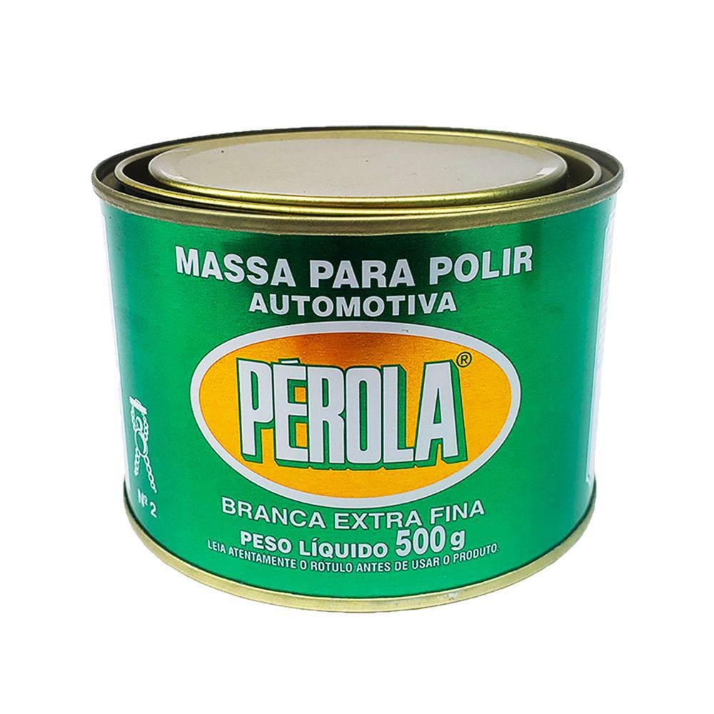 Massa De Polir Automotiva Branca Extra Fina Pérola 500g N2