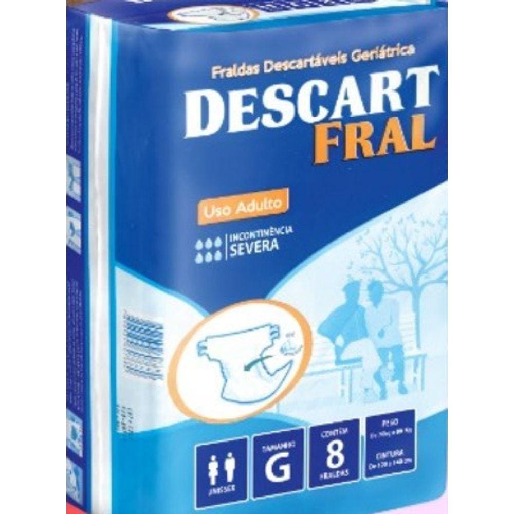 Fralda Geriatrica Descartavel Descart Fral G C/08 Un