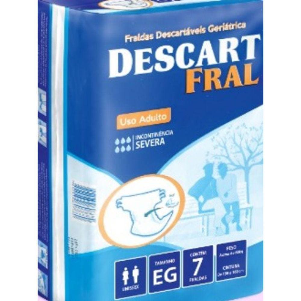 Fralda Geriatrica Descartavel Descart Fral Eg C/07 Un