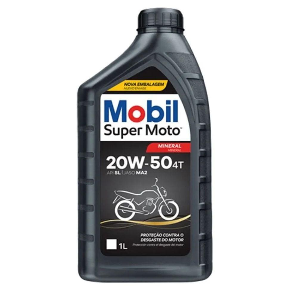 Óleo Super Moto 20W50 4T 1 Litro Mineral - Mobil