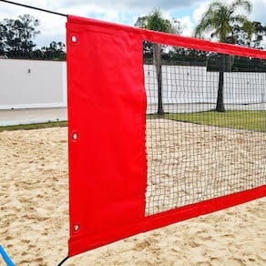 Rede Beach Tennis com banda lateral Zaka Vermelha 8,60m x 0,80m