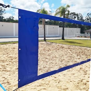 Rede Beach Tennis com banda lateral Zaka Azul 8,60m x 0,80m