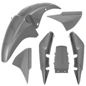 Kit Carenagem Titan 150 2008 Prata Limiar Metálico 6 Pçs