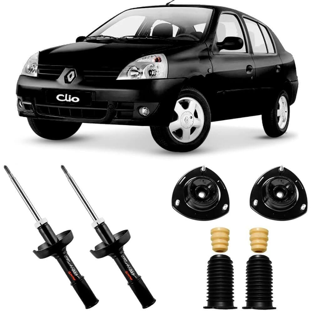 2 Amortecedor Clio Sedan 2000 A 2007 Dianteiro Cofap E Kit