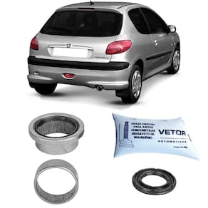 Kit Rolamento Roda Peugeot 206 207 1.0 1.4 1.6 98 a 2015 Vetor VK0002SP