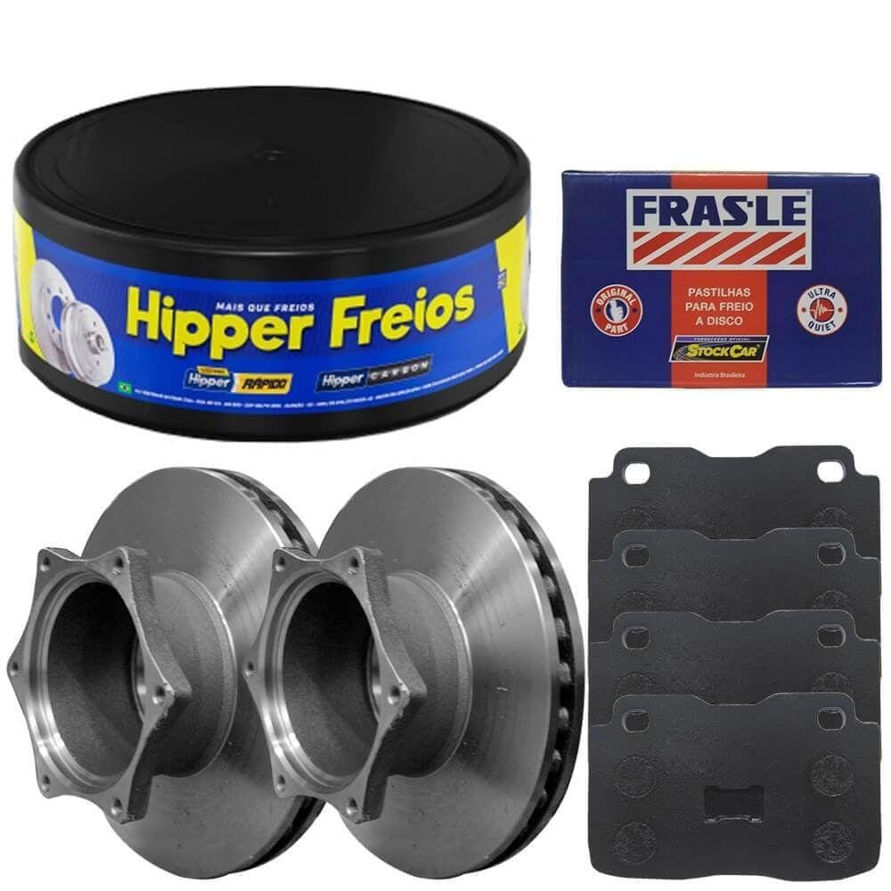 Kit Pastilha Disco Freio Ford F4000 96 A 98 Tras Ventilado