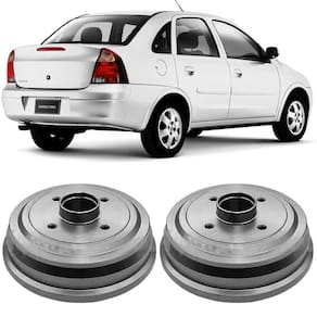 Par Tambor Freio Corsa 2002 A 2012 Traseiro Com Cubo Hf24b