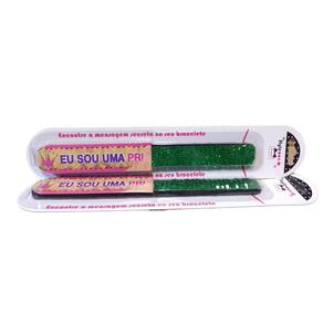 Pulseira - Meu Estilo Magico - Bracelete Com Frase - Verde MULTIKIDS