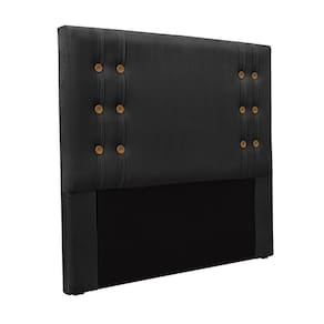 Cabeceira King Size 1,95m Kors Veludo Preto Gran Belo