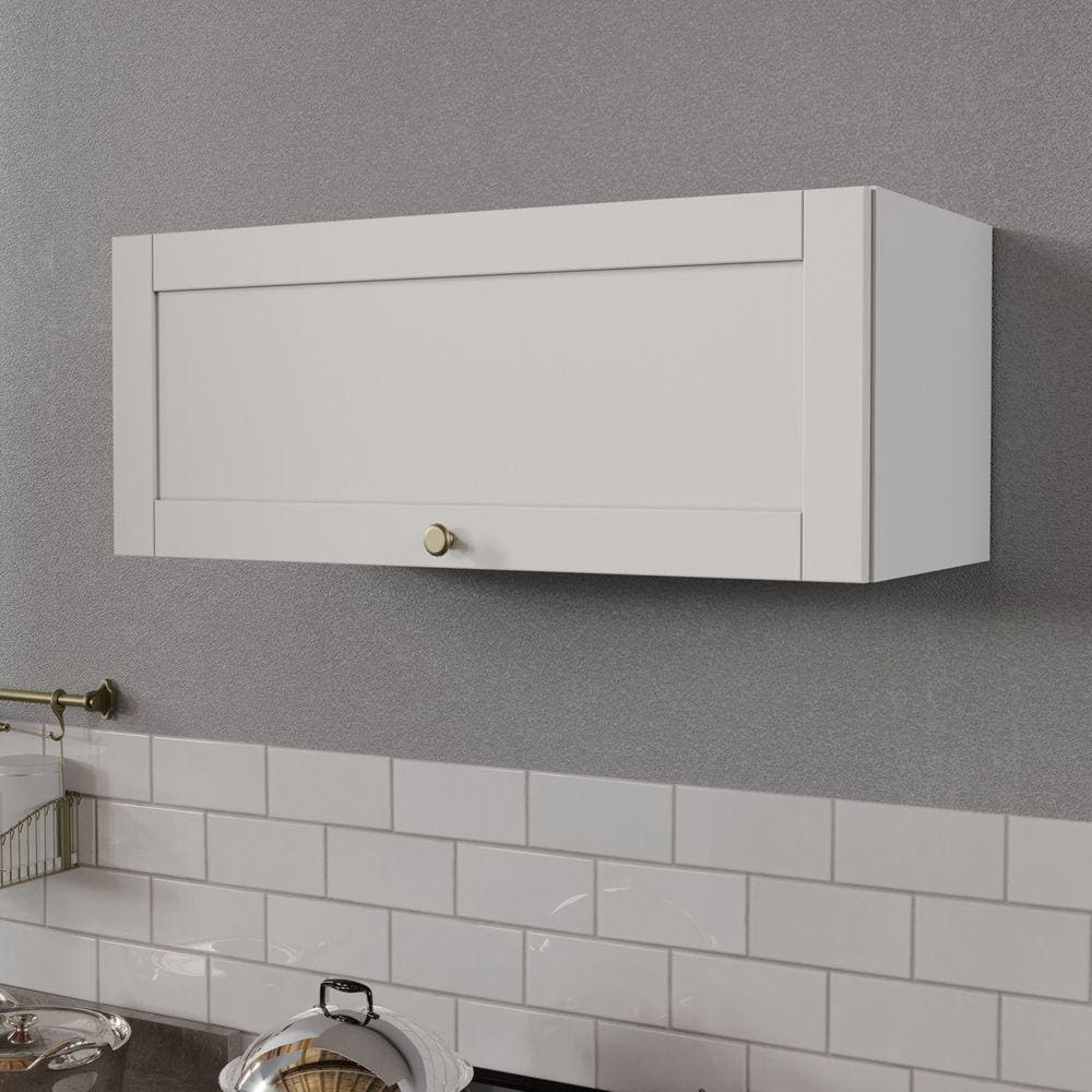 Armário Aéreo Porta Basculante 80cm Arizona CabeCasa MadeiraMadeira Branco