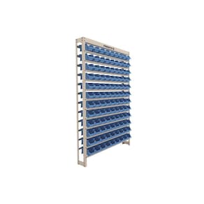Estante Gaveteiro Organizador para Ferramentas com Estrutura em Aço 108 Gavetas Plásticas Nº 3 Presto
