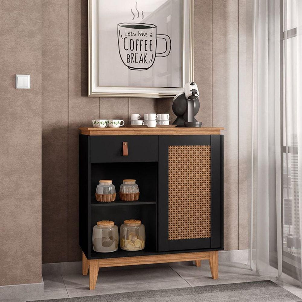 Aparador Café Rubi Casa D Preto/Noce