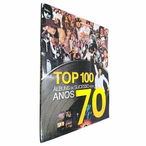 Livro Físico Top 100 Álbuns de Sucesso dos Anos 70 Gene Sculatti