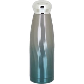 TRENTON GARRAFA TÉRMICA 22x6x6cm 380ml INOX AZUL PAREDE DUPLA