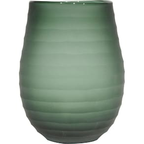 SANVALERO VASO 22x17x17cm VIDRO VERDE