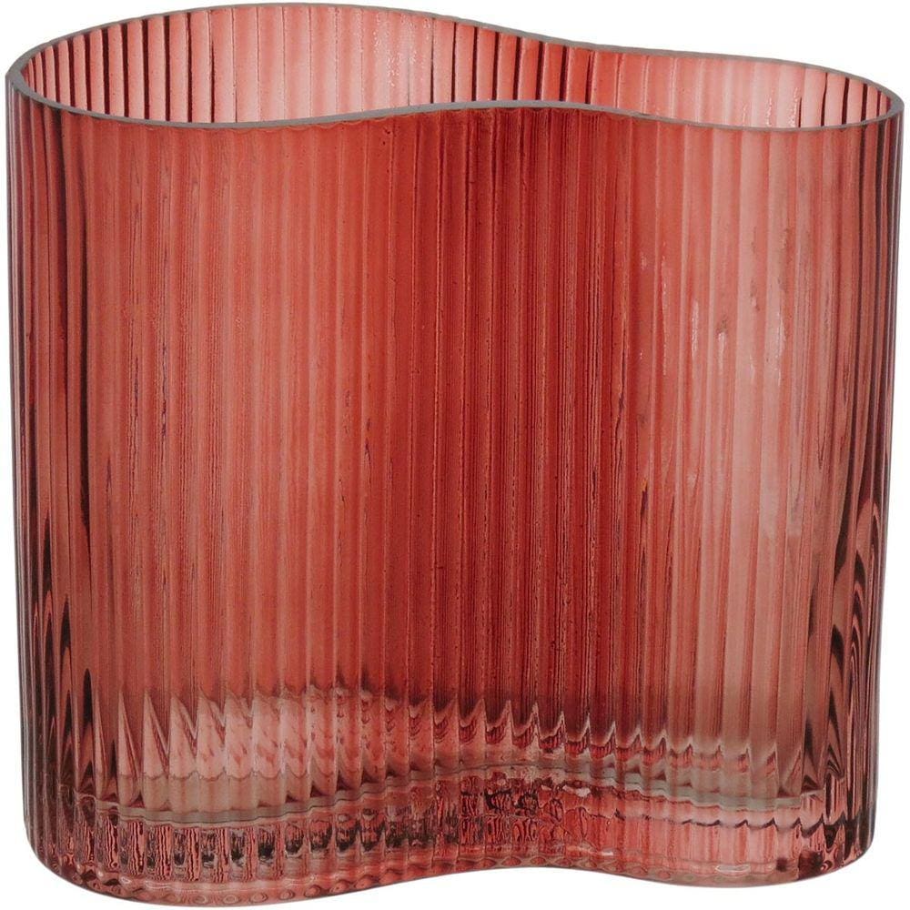 ZINGARO VASO 15x16x9cm VIDRO LARANJA