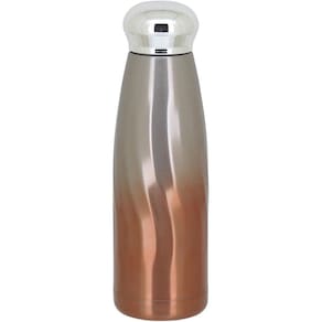 TRENTON GARRAFA TÉRMICA 22x6x6cm 380ml INOX LARANJA PAREDE DUPLA