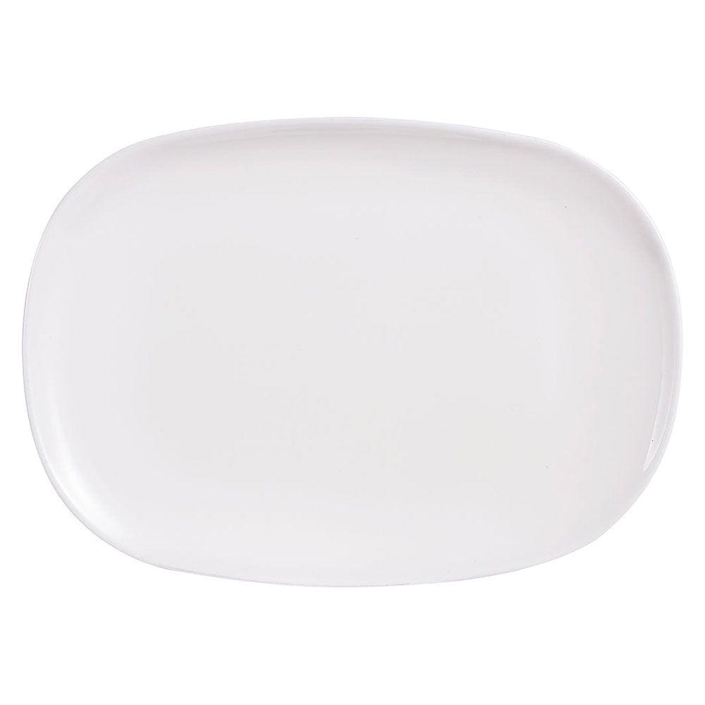 LUMINARC SWEET LINE PRATO RASO 2x34x24cm VIDRO TEMPERADO BRANCO