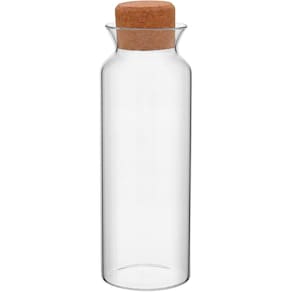 POTE 25x9x9cm 1,1L BOROSILICATO TRANSP TAMPA CORTIÇA