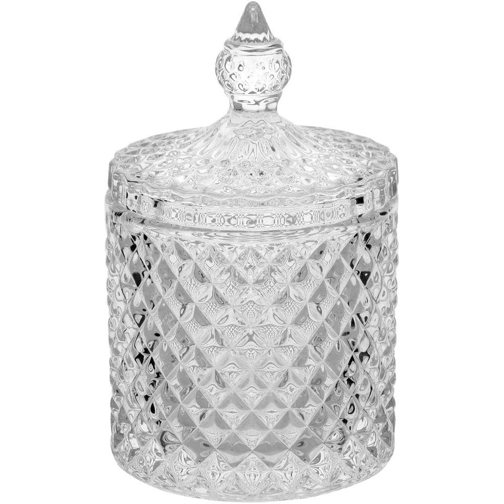 POTICHE 13x9x9cm VIDRO TRANSP