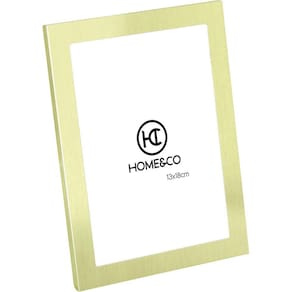 HOME&CO VELTZ PORTA-RETRATOS 13X18 20x15x8cm ALUMÍNIO DOURADO