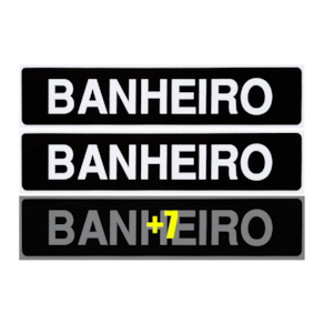 Combo 10 Placas De Sinalização Banheiro 30x7 Acesso - A-410 F9e