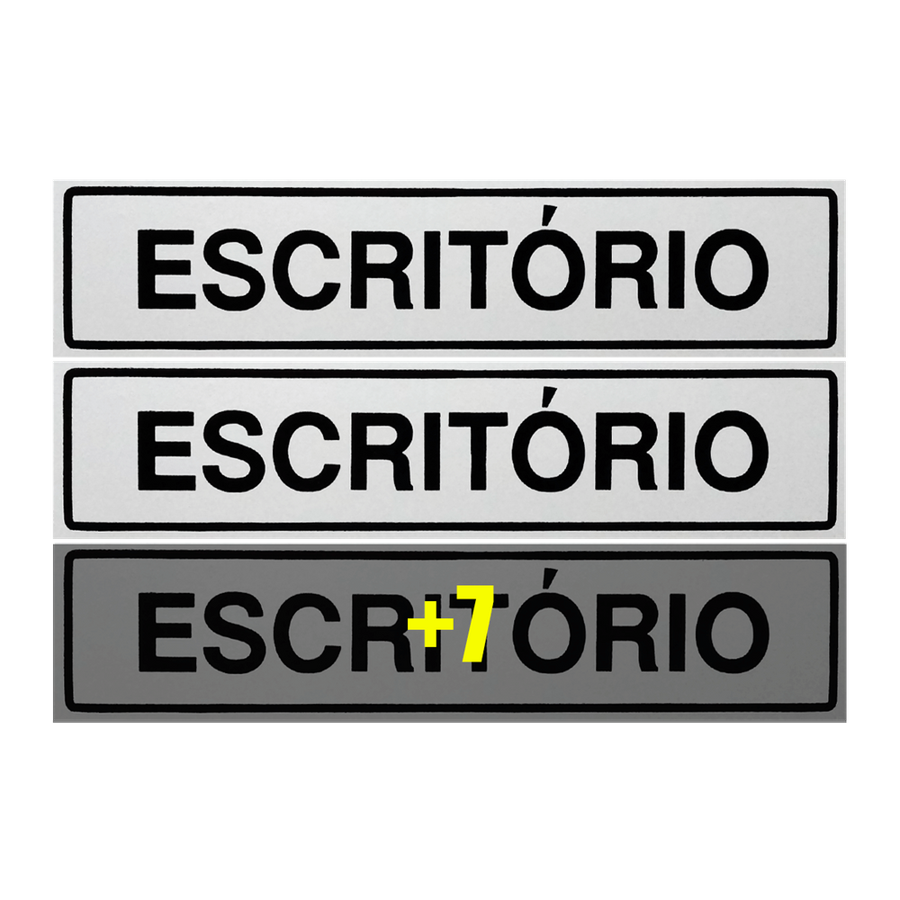 Combo 10 Placas De Sinalização Escritório 30x7 Acesso - B-504 F9e