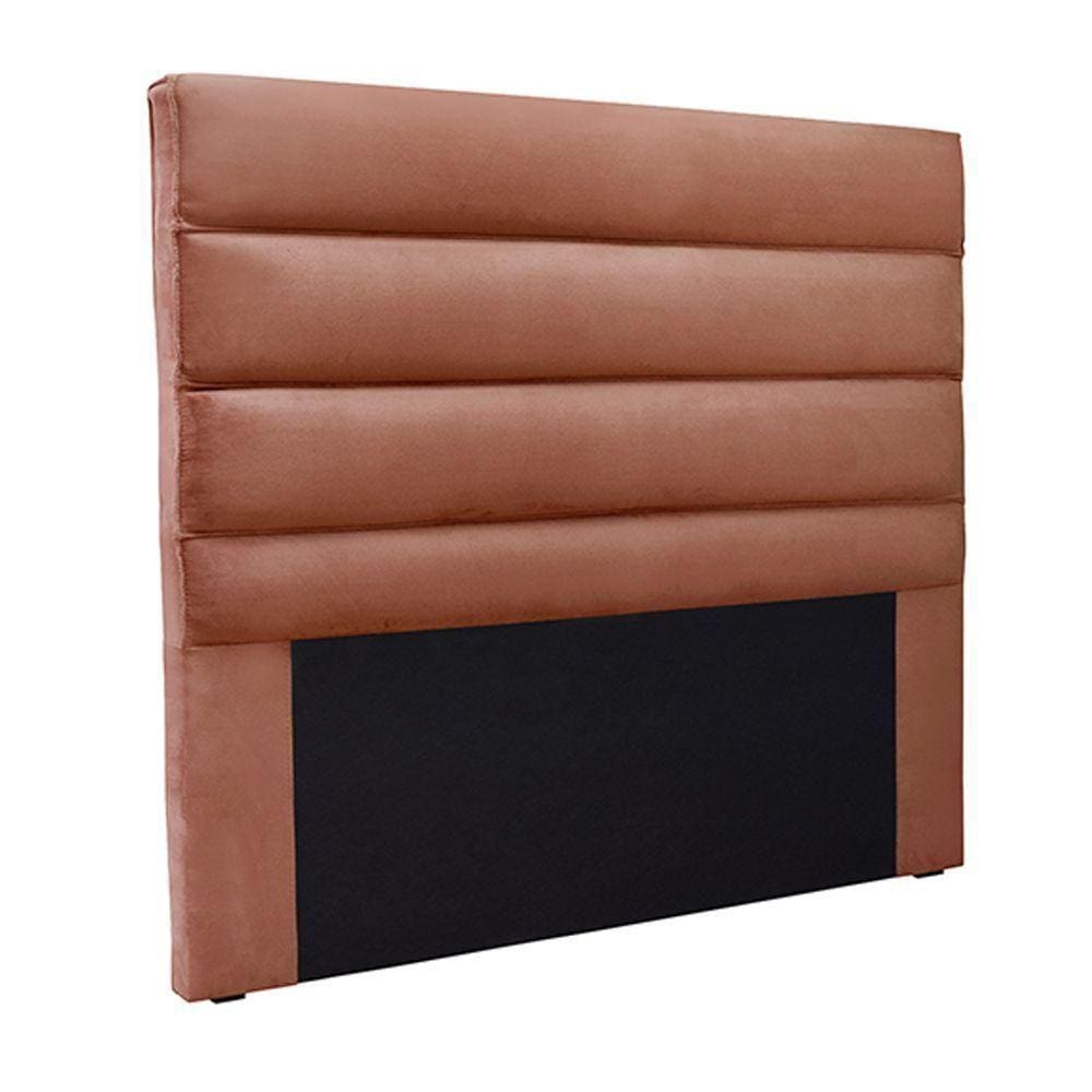 Cabeceira Decorativa Casal 1,40m Guess Veludo Cobre
