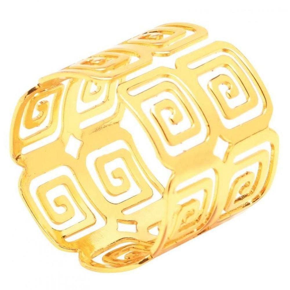 Anel De Guardanapo Tunisia Dourado - Mimo
