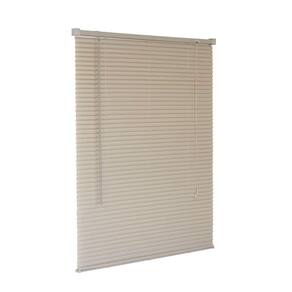 Persiana Horizontal PVC Bege 180 (L) x 160 (A) Lâminas Resistentes Flexíveis C/ Kit de Instalação