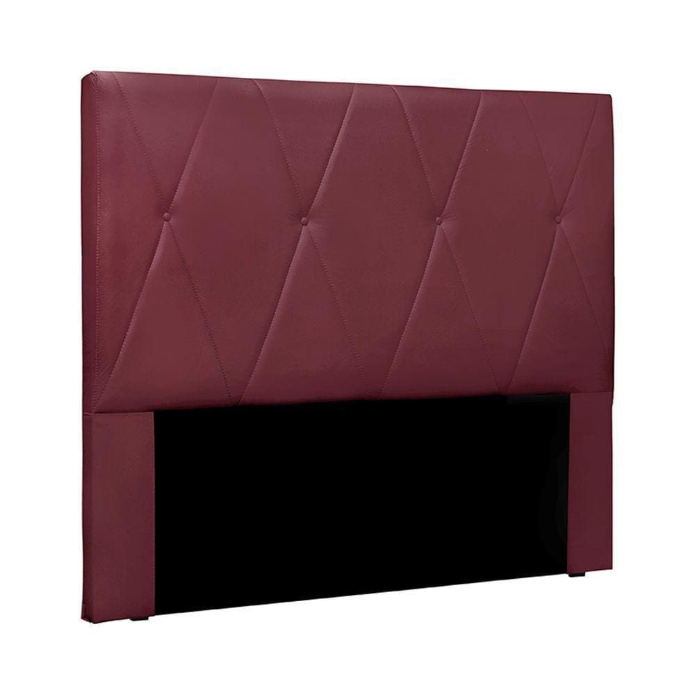 Cabeceira Decorativa Casal 1,40m Yves Veludo Vinho
