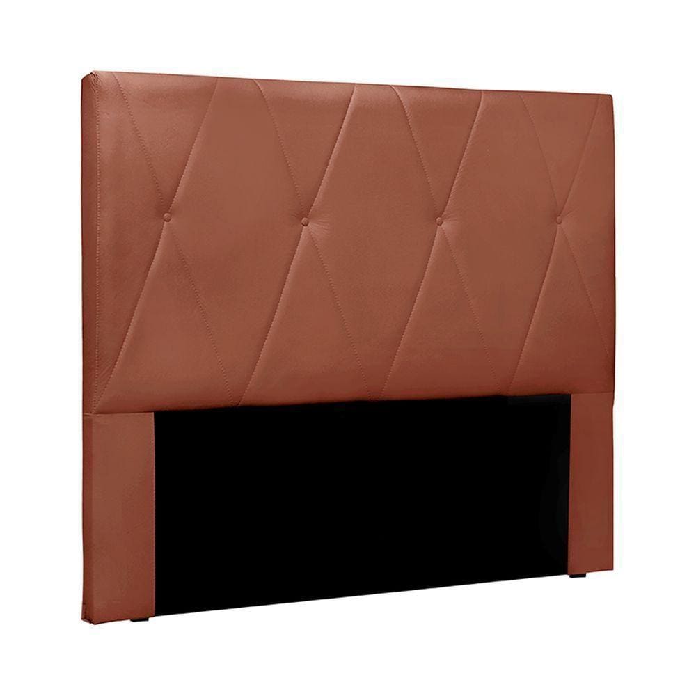 Cabeceira Decorativa Casal 1,40m Yves Veludo Cobre