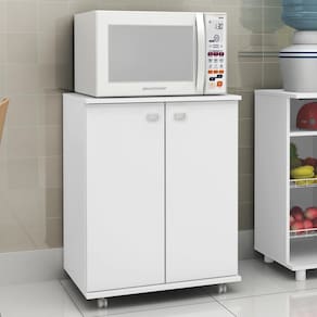 Balcão Multiuso Com 2 Portas Multimóveis Cr20003 Branco