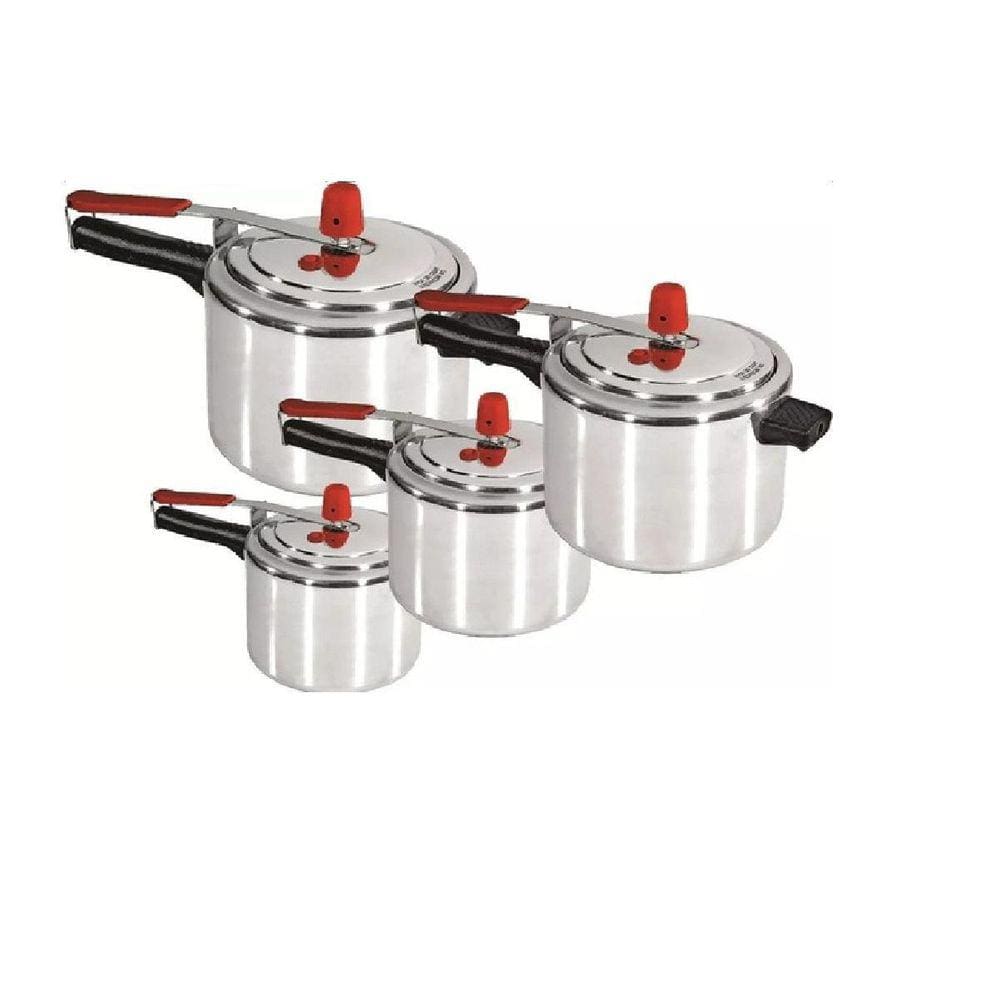 Kit 4 Panelas De Pressão 3,0L - 4,5L - 7,0L - 10.0L Globo