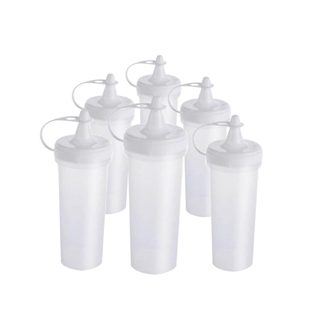 Bisnaga de Plástico Natural 280 ml Kit 6 pçs - Plasútil