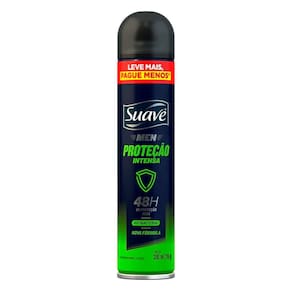 Desodorante Aerosol Suave Men Antibacterial Proteção Intensa 200ml