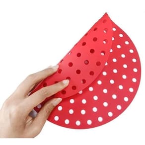 Tapete Culinário De Silicone Para Air Fryer Redondo 20 Cm
