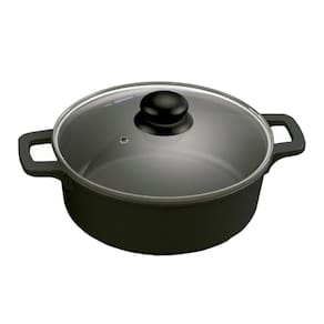 Panela Ferro Fundido Nº 18 Tampa Vidro 1,5 Litros Faires