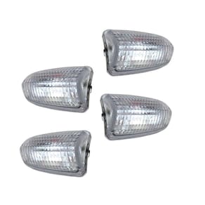 Jogo 4 Lente Pisca Cristal Titan Fan Cbx Twister Cb Xre 300