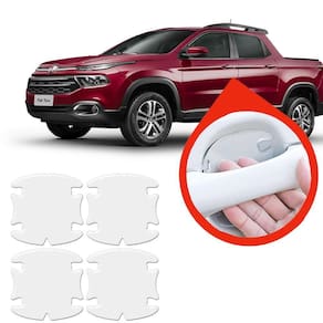 Protetor Maçaneta Silicone Incolor Fiat Toro 2017 A 2023