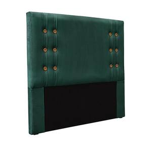 Cabeceira Casal 1,40m Kors Veludo Verde Gran Belo