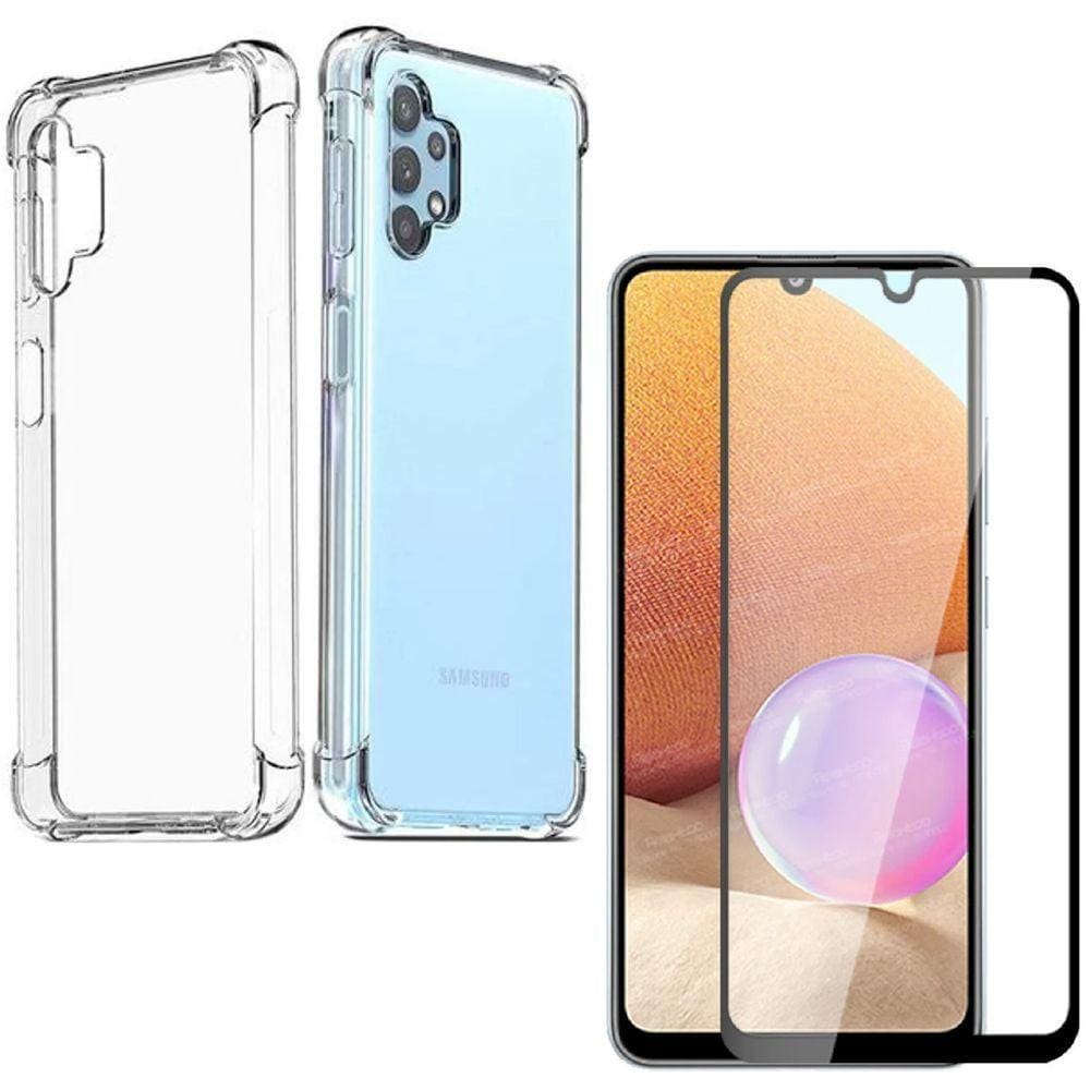 Capa Capinha Samsung A32 4G + Película De Vidro 3D Blindada